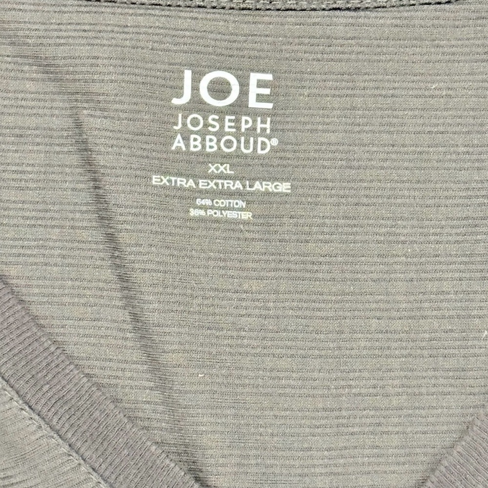 Joseph Joe Abboud Mens V-Neck T-Shirt Blue Gray Size XXL - Picture 2 of 7